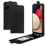 For Samsung Galaxy A03s 164mm EU Version R64 Texture Single Vertical Flip Leather Protective Case with Card Slots & Photo Frame