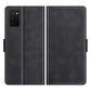 For Samsung Galaxy A03s 164mm EU Version Dual-side Magnetic Buckle Horizontal Flip Leather Case with Holder & Card Slots & Wallet