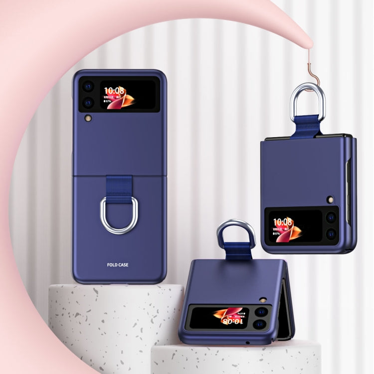 Skin Feel Folding Phone Case with Drawstring Key Chain