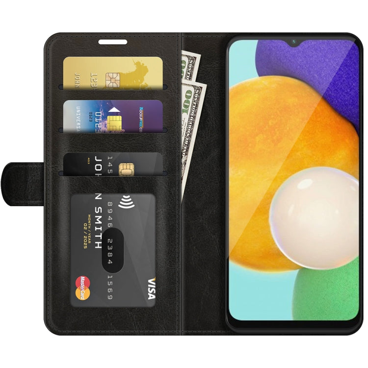 For Samsung Galaxy A13 5G R64 Texture Single Horizontal Flip Protective Case with Holder & Card Slots & Wallet& Photo Frame