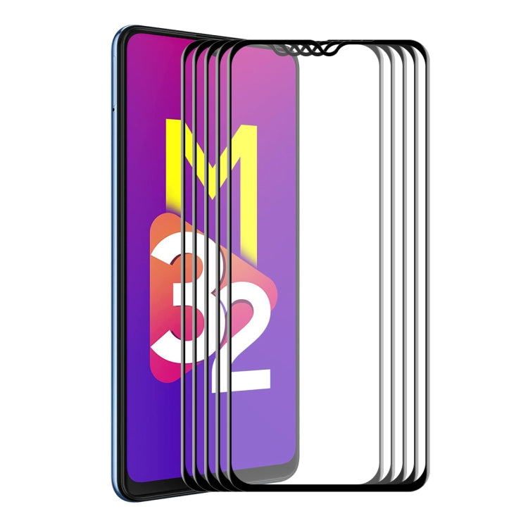 5 PCS ENKAY Hat-Prince Full Glue Tempered Glass 6D Full Coverage Anti-scratch Protector