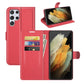 For Samsung Galaxy S22 Ultra 5G Litchi Texture Horizontal Flip Protective Case with Holder & Card Slots & Wallet