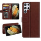 For Samsung Galaxy S22 Ultra 5G R64 Texture Single Horizontal Flip Protective Case with Holder & Card Slots & Wallet& Photo Frame