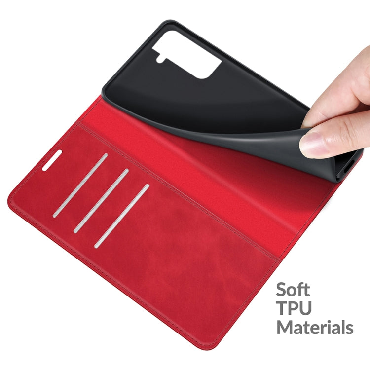 For Samsung Galaxy S22+ 5G Retro-skin Business Magnetic Suction Leather Case with Holder & Card Slots & Wallet