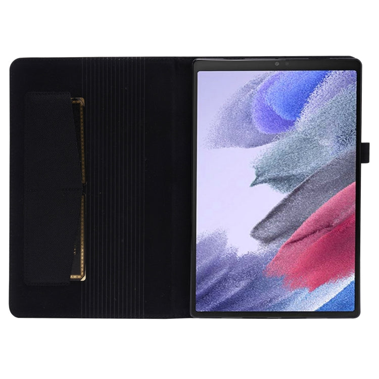 Horizontal Flip Fabric PU Leather Tablet Case with Card Slots & Holder