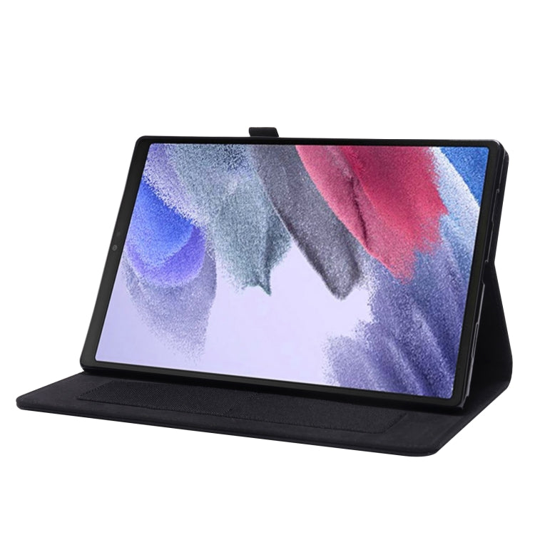 Horizontal Flip Fabric PU Leather Tablet Case with Card Slots & Holder