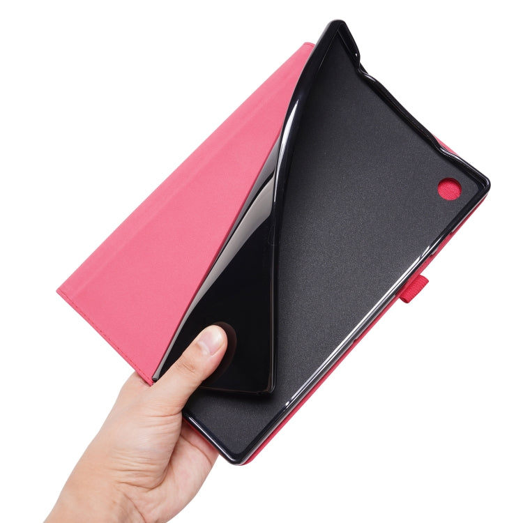 Horizontal Flip Fabric PU Leather Tablet Case with Card Slots & Holder