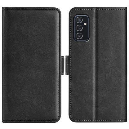 For Samsung Galaxy M52 5G Dual-side Magnetic Buckle Horizontal Flip Leather Case with Holder & Card Slots & Wallet