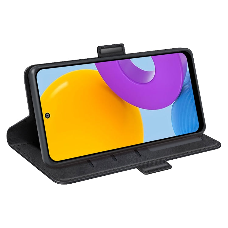 For Samsung Galaxy M52 5G Dual-side Magnetic Buckle Horizontal Flip Leather Case with Holder & Card Slots & Wallet