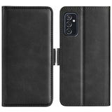 For Samsung Galaxy M52 5G Dual-side Magnetic Buckle Horizontal Flip Leather Case with Holder & Card Slots & Wallet