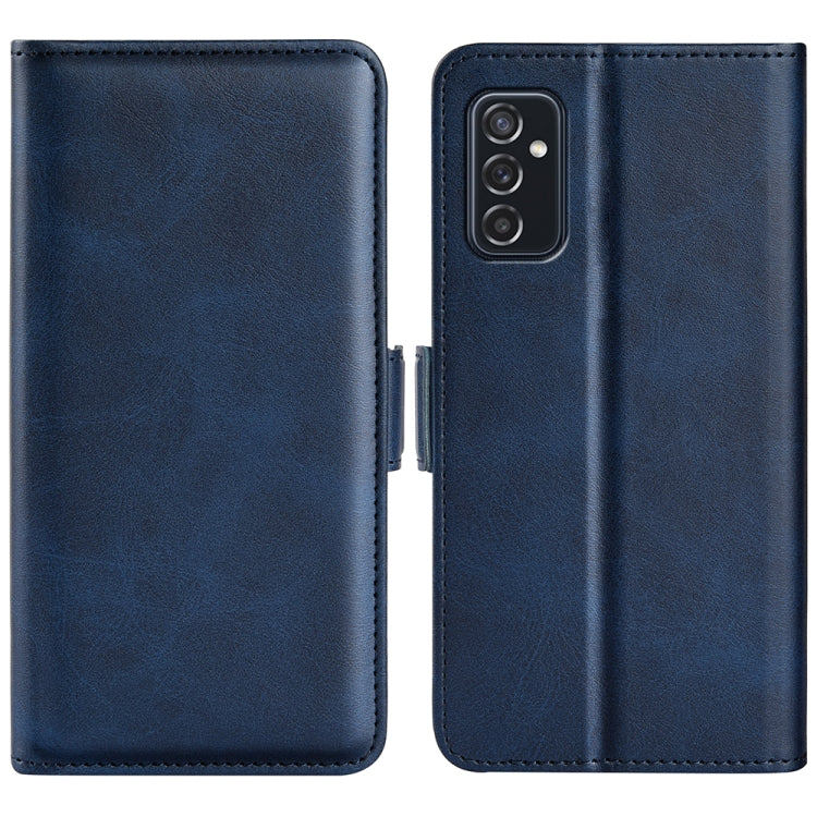 For Samsung Galaxy M52 5G Dual-side Magnetic Buckle Horizontal Flip Leather Case with Holder & Card Slots & Wallet