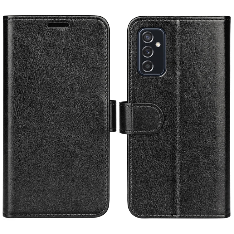 For Samsung Galaxy M52 5G R64 Texture Single Horizontal Flip Protective Case with Holder & Card Slots & Wallet & Photo Frame