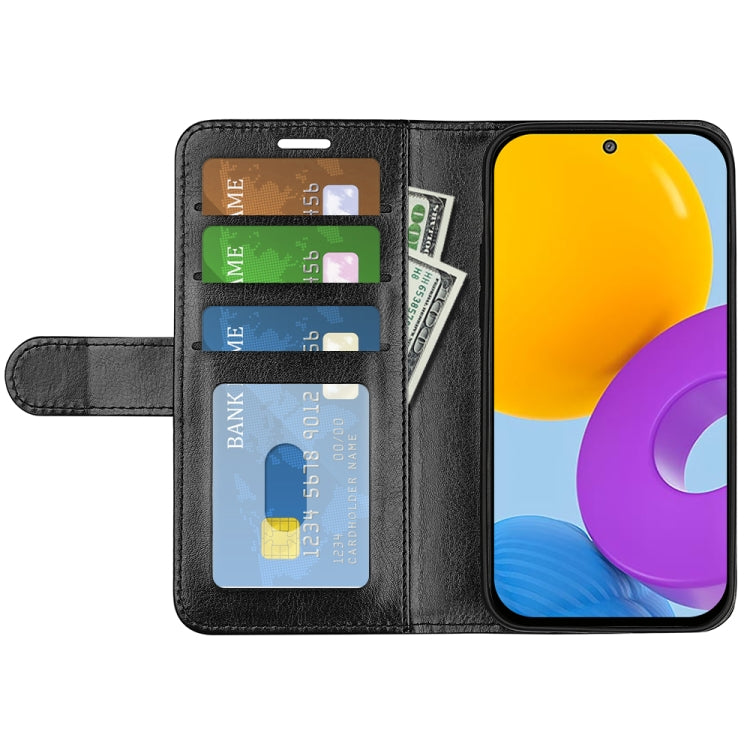 For Samsung Galaxy M52 5G R64 Texture Single Horizontal Flip Protective Case with Holder & Card Slots & Wallet & Photo Frame