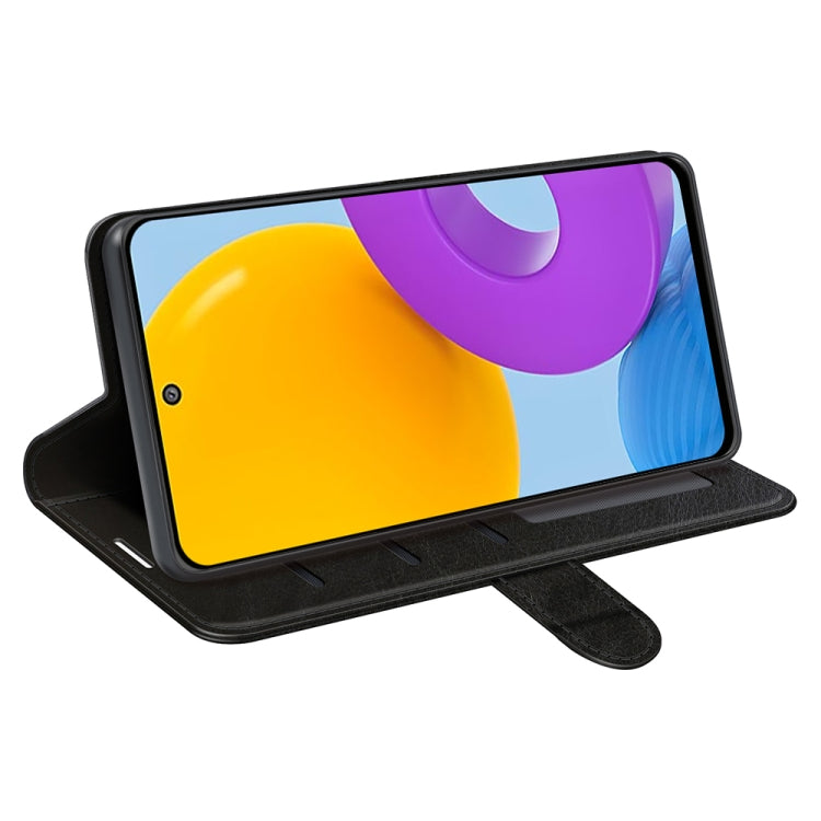 For Samsung Galaxy M52 5G R64 Texture Single Horizontal Flip Protective Case with Holder & Card Slots & Wallet & Photo Frame