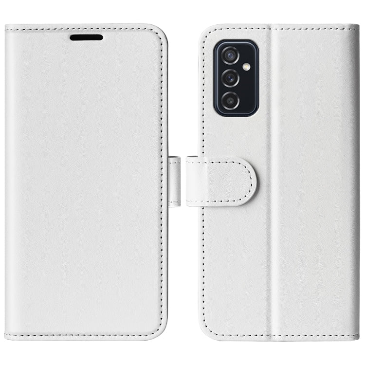 For Samsung Galaxy M52 5G R64 Texture Single Horizontal Flip Protective Case with Holder & Card Slots & Wallet & Photo Frame
