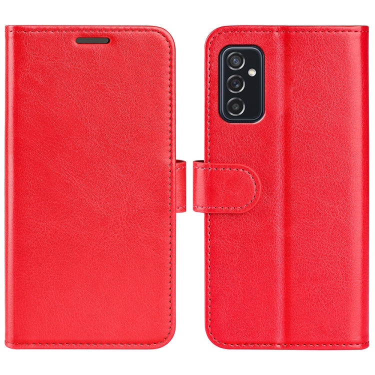 For Samsung Galaxy M52 5G R64 Texture Single Horizontal Flip Protective Case with Holder & Card Slots & Wallet & Photo Frame