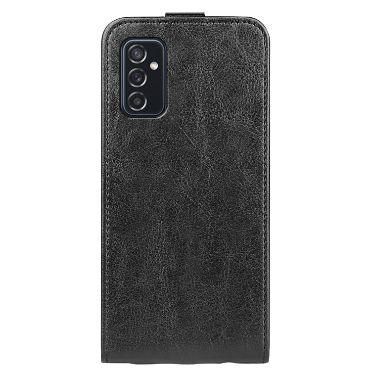For Samsung Galaxy M52 5G R64 Texture Single Vertical Flip Leather Protective Case with Card Slots & Photo Frame