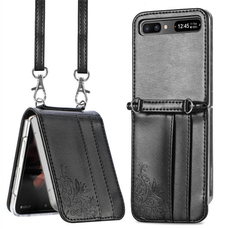 Diagonal Lanyard Embossed Card Phone Case