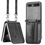 Diagonal Lanyard Embossed Card Phone Case