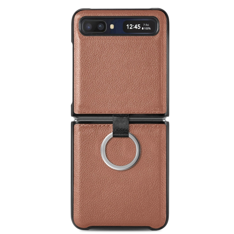 Litchi Folding  Ring Buckle Phone Case
