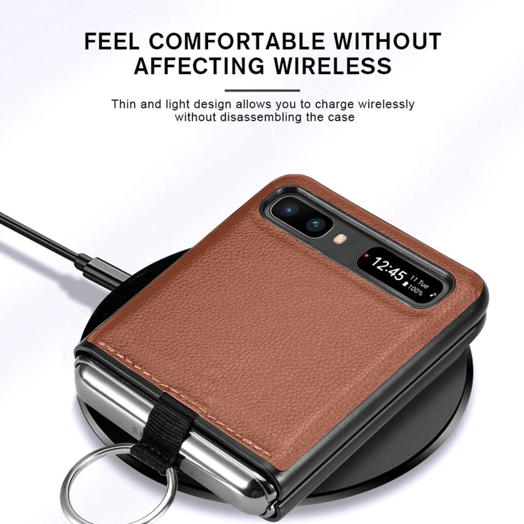 Litchi Folding  Ring Buckle Phone Case