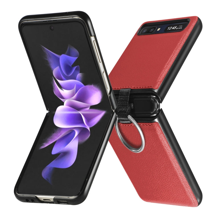 Litchi Folding  Ring Buckle Phone Case