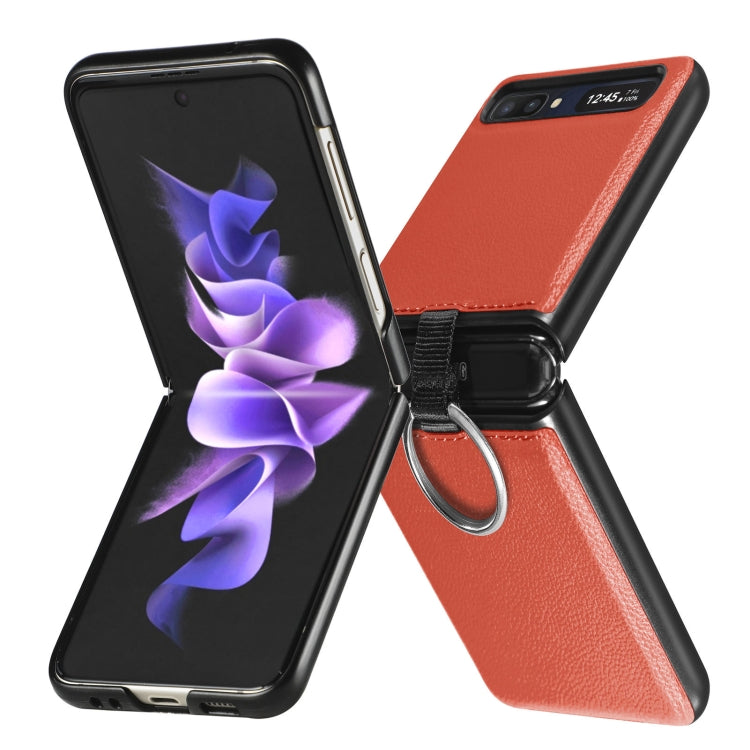 Litchi Folding  Ring Buckle Phone Case