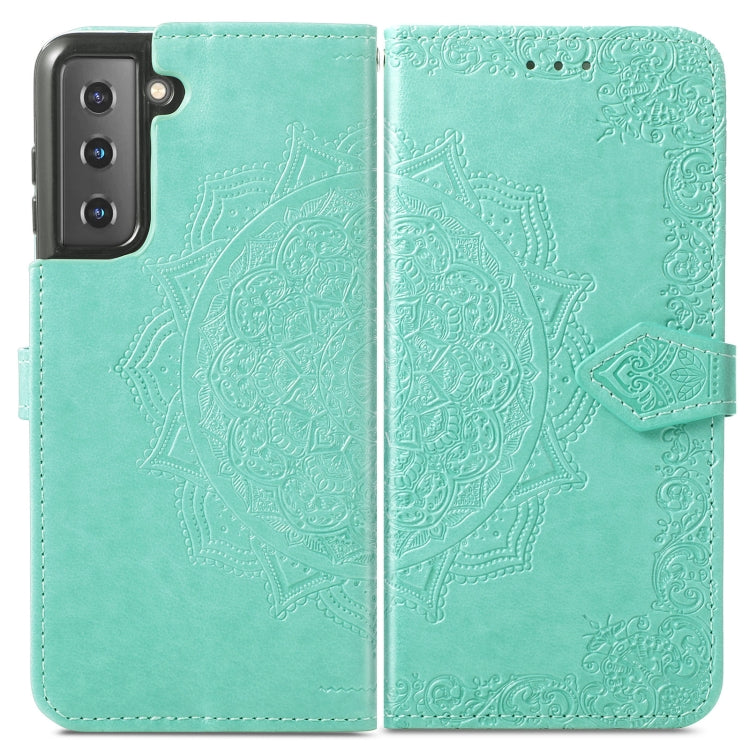 Mandala Flower Embossed Horizontal Flip Leather Case with Holder & Card Slots & Wallet & Lanyard