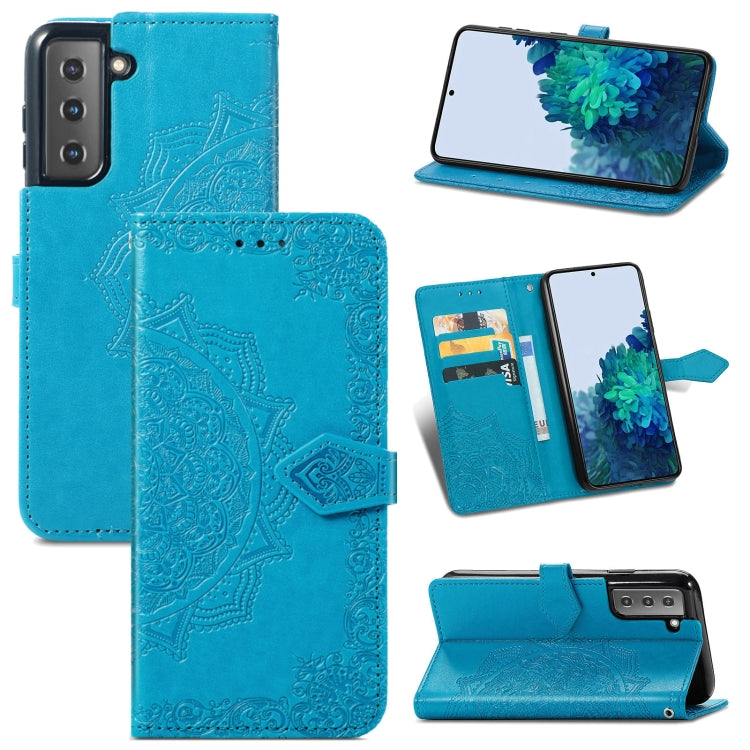 Mandala Flower Embossed Horizontal Flip Leather Case with Holder & Card Slots & Wallet & Lanyard