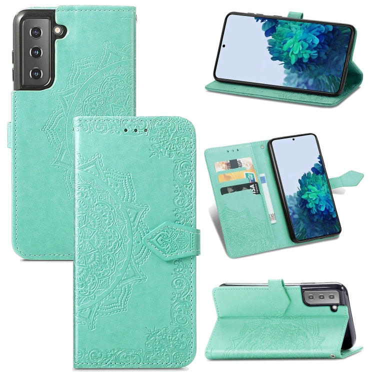 Mandala Flower Embossed Horizontal Flip Leather Case with Holder & Card Slots & Wallet & Lanyard