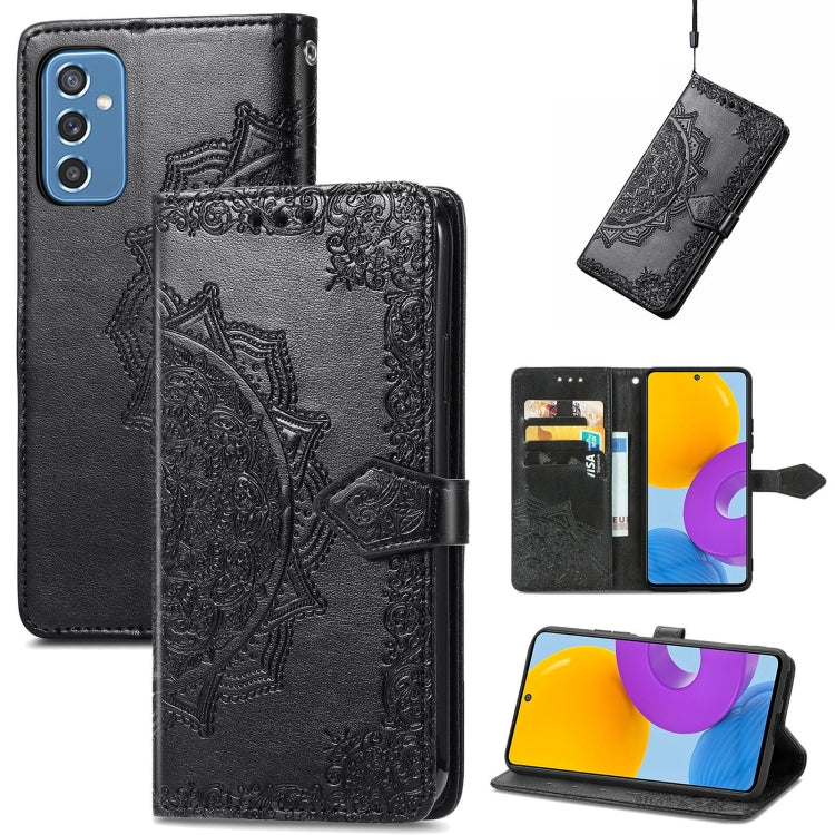 Mandala Flower Embossed Horizontal Flip Leather Case with Holder & Card Slots & Wallet & Lanyard