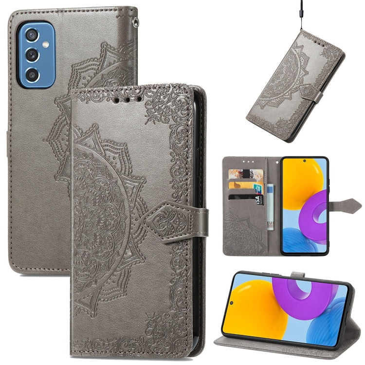 Mandala Flower Embossed Horizontal Flip Leather Case with Holder & Card Slots & Wallet & Lanyard