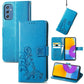 Four-leaf Clasp Embossed Leather Phone Case with Lanyard & Card Slot & Wallet & Bracket Function