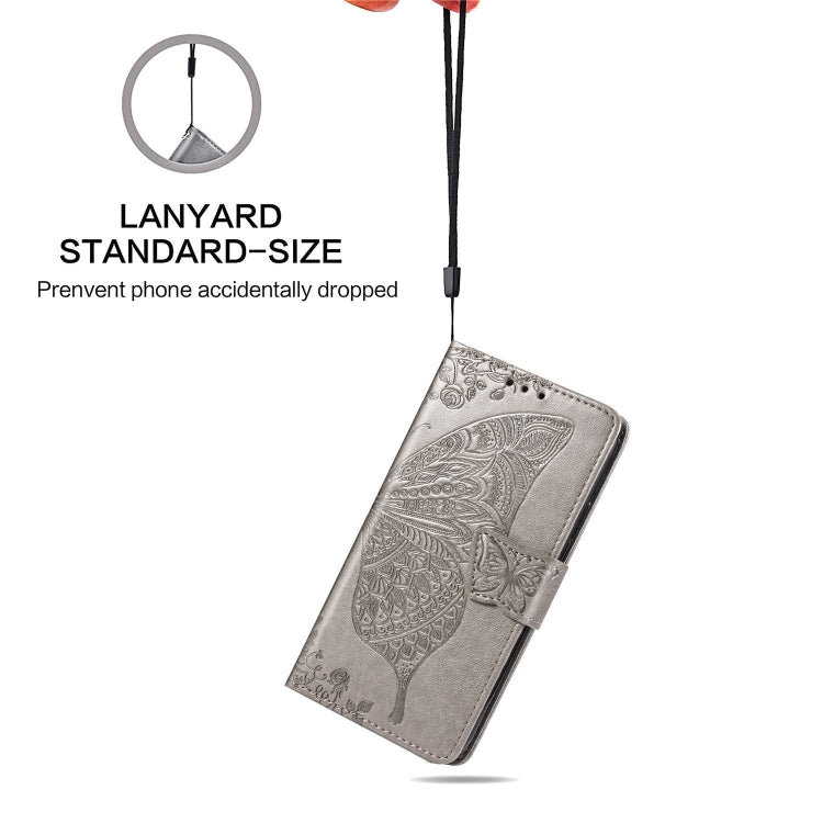 Butterfly Love Flowers Embossing Horizontal Flip Leather Case For Samsung J2 PRIME G530 with Holder & Card Slots & Wallet & Lanyard