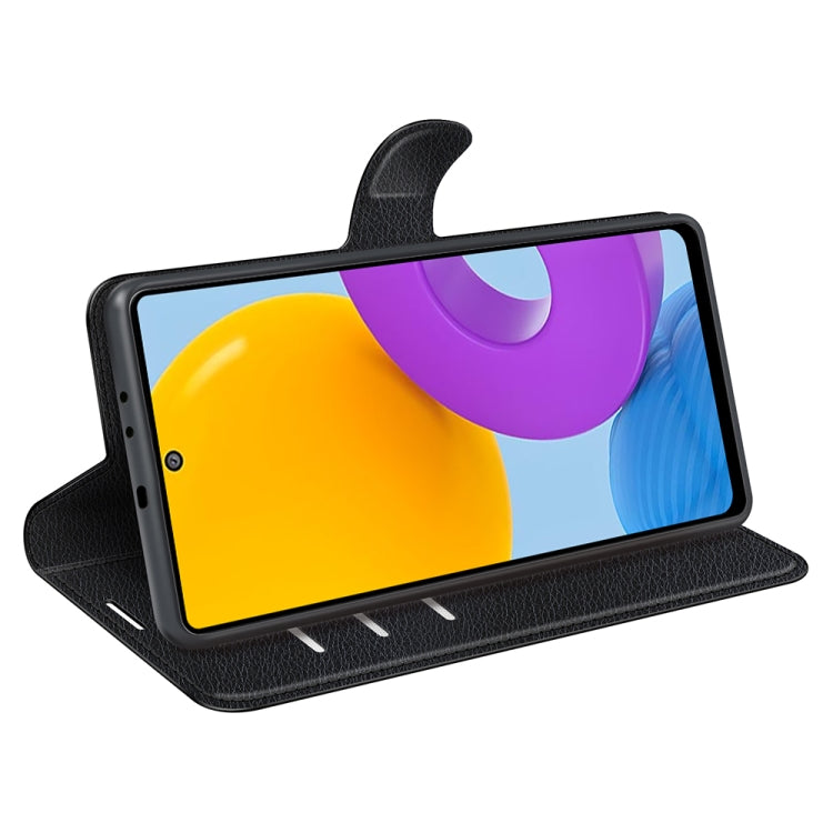 For Samsung Galaxy M52 5G Litchi Texture Horizontal Flip Protective Case with Holder & Card Slots & Wallet