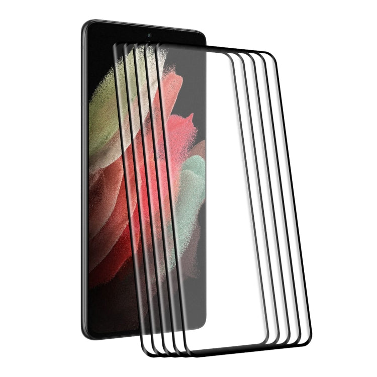 For Samsung Galaxy S21 Ultra ENKAY 0.26mm 3D Curved Full Hot Bending Tempered Glass Film