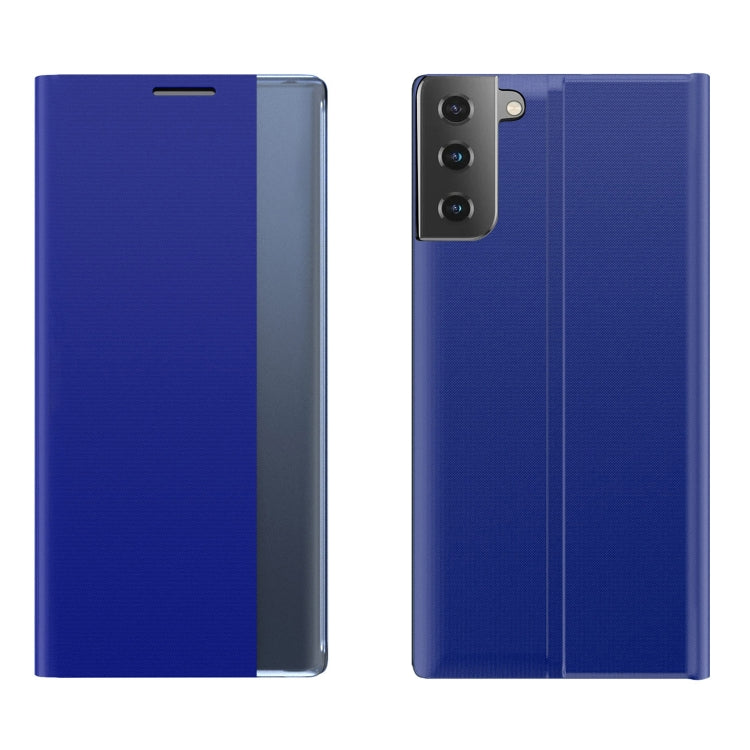 Plain Texture Cloth Attraction Flip Holder Leather Phone Case