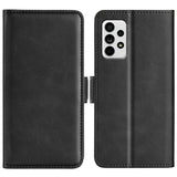 For Samsung Galaxy A33 5G Dual-side Magnetic Leather Case with Holder & Card Slots & Wallet