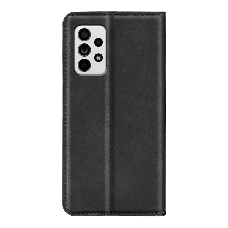 For Samsung Galaxy A33 5G Retro-skin Magnetic Leather Case with Holder & Card Slots & Wallet