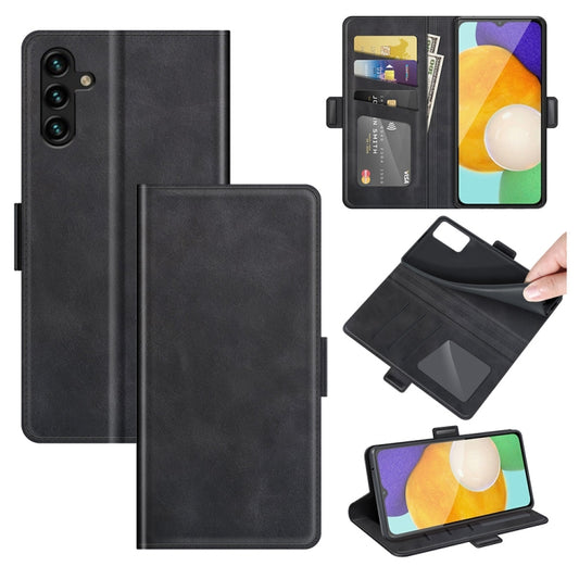 For Samsung Galaxy A13 5G Dual-side Magnetic Buckle Horizontal Flip Leather Case with Holder & Card Slots & Wallet