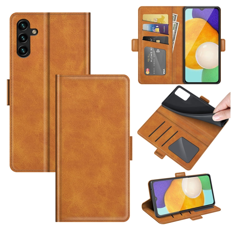 For Samsung Galaxy A13 5G Dual-side Magnetic Buckle Horizontal Flip Leather Case with Holder & Card Slots & Wallet