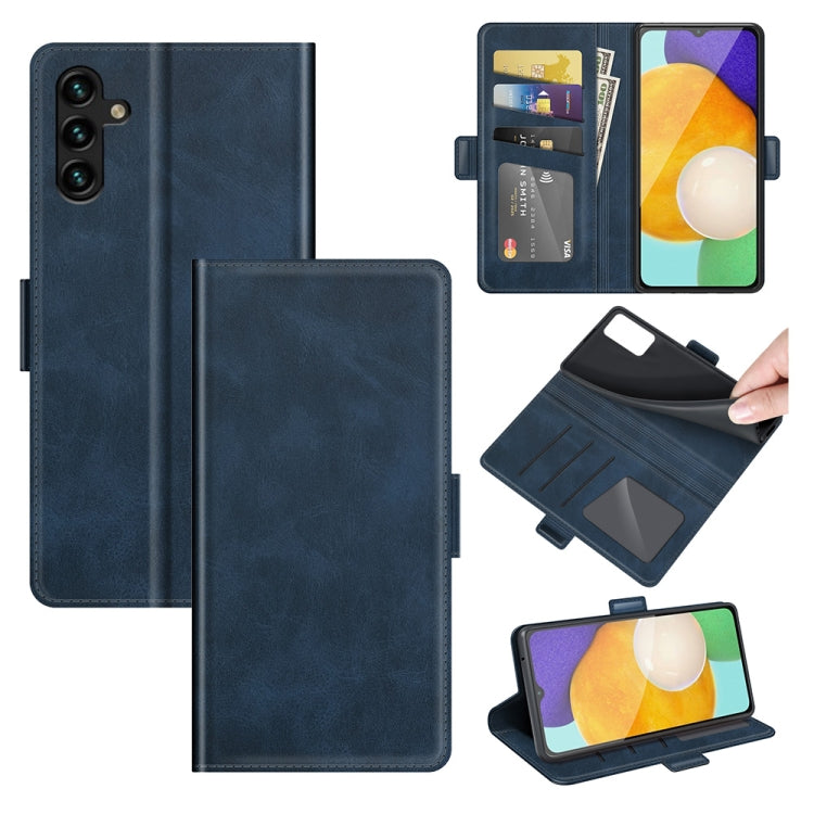 For Samsung Galaxy A13 5G Dual-side Magnetic Buckle Horizontal Flip Leather Case with Holder & Card Slots & Wallet