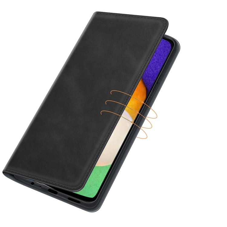 For Samsung Galaxy A13 5G Retro-skin Magnetic Leather Case with Holder & Card Slots & Wallet
