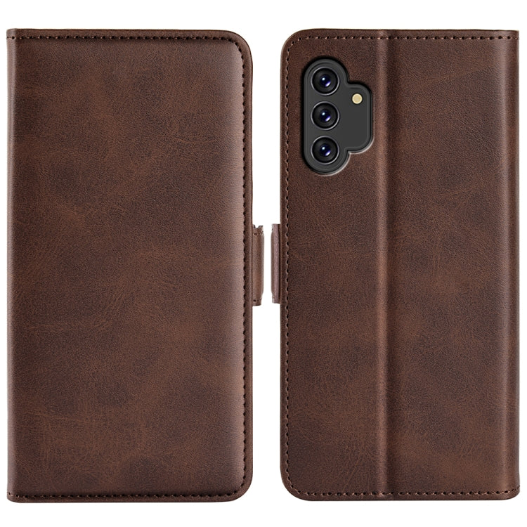 For Samsung Galaxy A13 4G Dual-side Magnetic Buckle Horizontal Flip Leather Case with Holder & Card Slots & Wallet