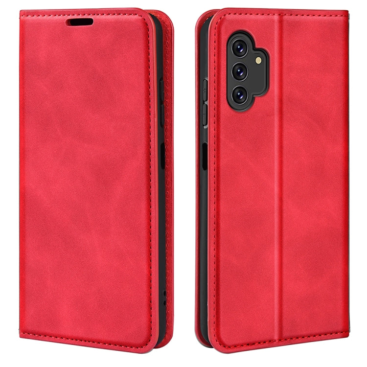 For Samsung Galaxy A13 4G Retro-skin Magnetic Leather Case with Holder & Card Slots & Wallet
