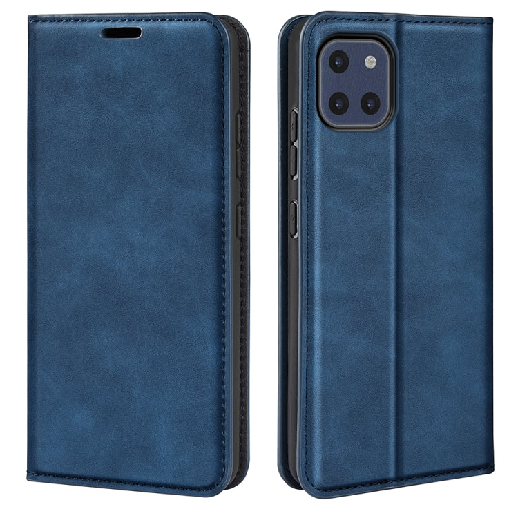 For Samsung Galaxy A03 164mm Retro-skin Magnetic Leather Case with Holder & Card Slots & Wallet