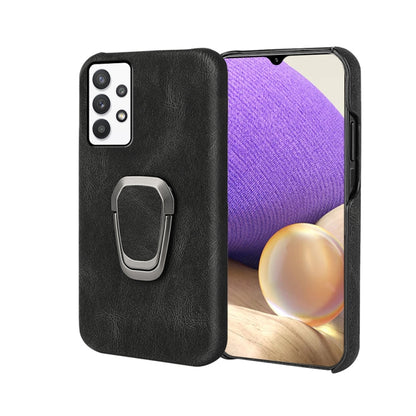 Ring Holder PU Phone Case For Samsung Galaxy A32 5G / M32 5G