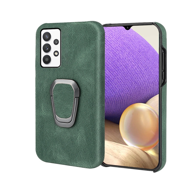 Ring Holder PU Phone Case For Samsung Galaxy A32 5G / M32 5G