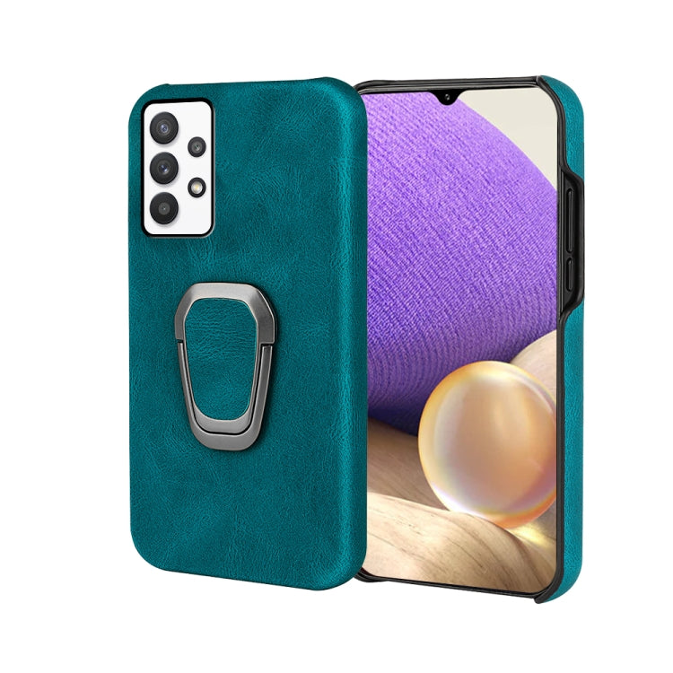 Ring Holder PU Phone Case For Samsung Galaxy A32 5G / M32 5G