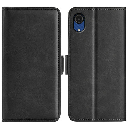 For Samsung Galaxy A03 Core Dual-side Magnetic Buckle Leather Case